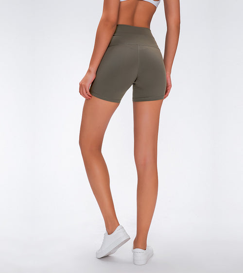 HIGH WAISTED BOOTY SHORT (OLIVE)