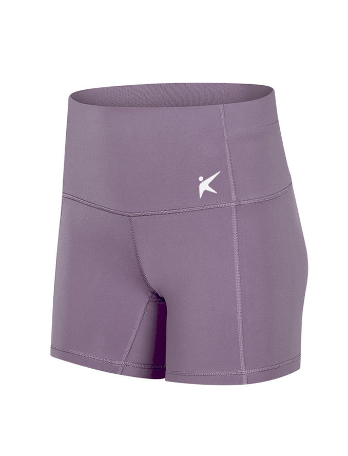 HIGH WAISTED BOOTY SHORT (PALE LILAC)